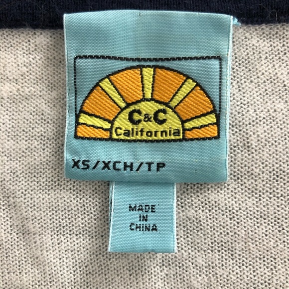 C&C California cashmere blend Varsity Sweater - Picture 4 of 7